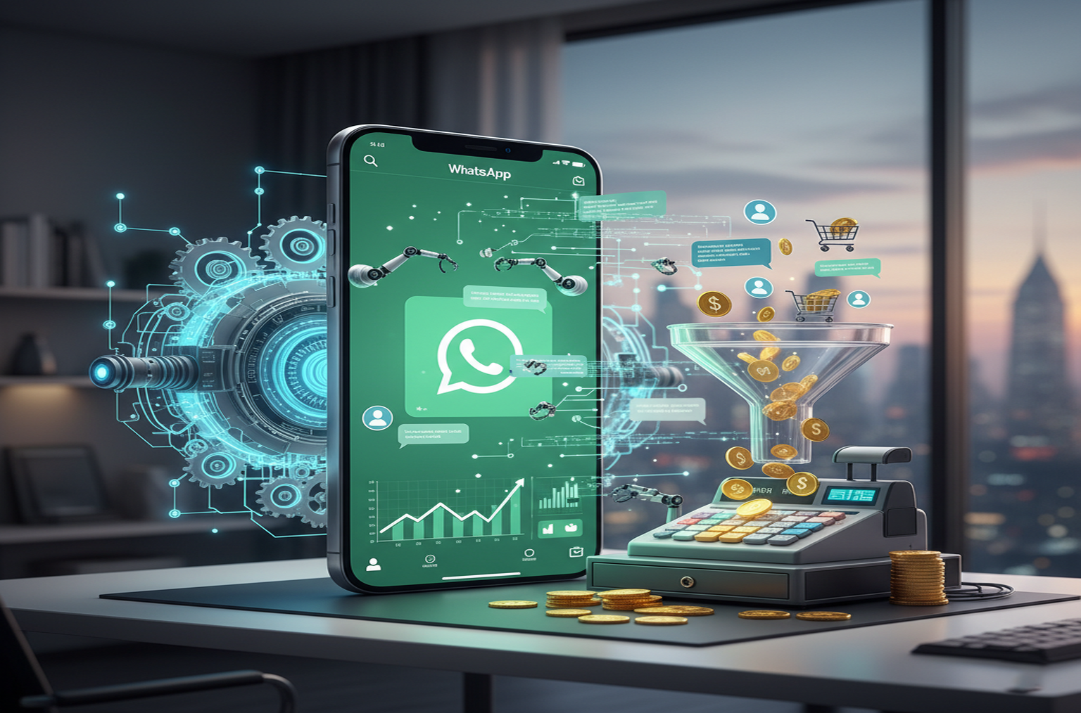 Automação de vendas no WhatsApp com funil digital, dinheiro e robôs (Zap Suite)