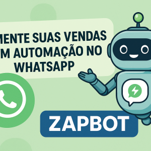 Robô representando automação no WhatsApp com o Zapbot.