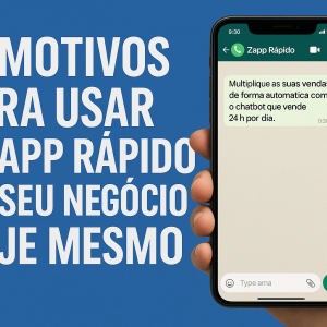 Pessoa usando chatbot no celular para automatizar atendimentos.